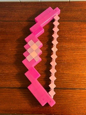 Minecraft Pink Enchanted Bow Roleplay Toy Mattel Mojang 16'' No Arrow Used