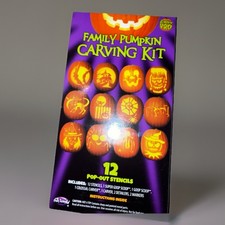 20 pc Green Family Pumpkin Carving Kit with Stencils by Pumpkin Pro Fun World