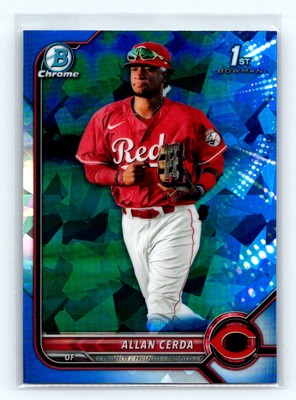 2022 Bowman Sapphire 1st Allan Cerda Cincinnati Reds