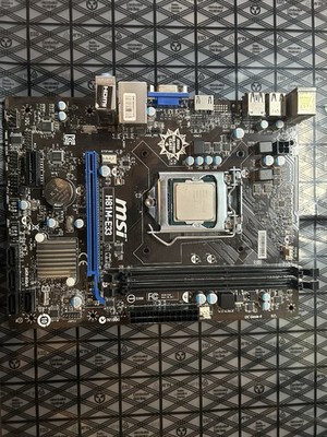 MSI H81M-E33 Motherboard w/ Intel Core i3-4170 CPU + I/O Shield Tested Working