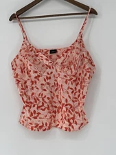 Secret Treasure Babydoll Camisole XL Chemise Floral Satin Fairy Y2K Coquette