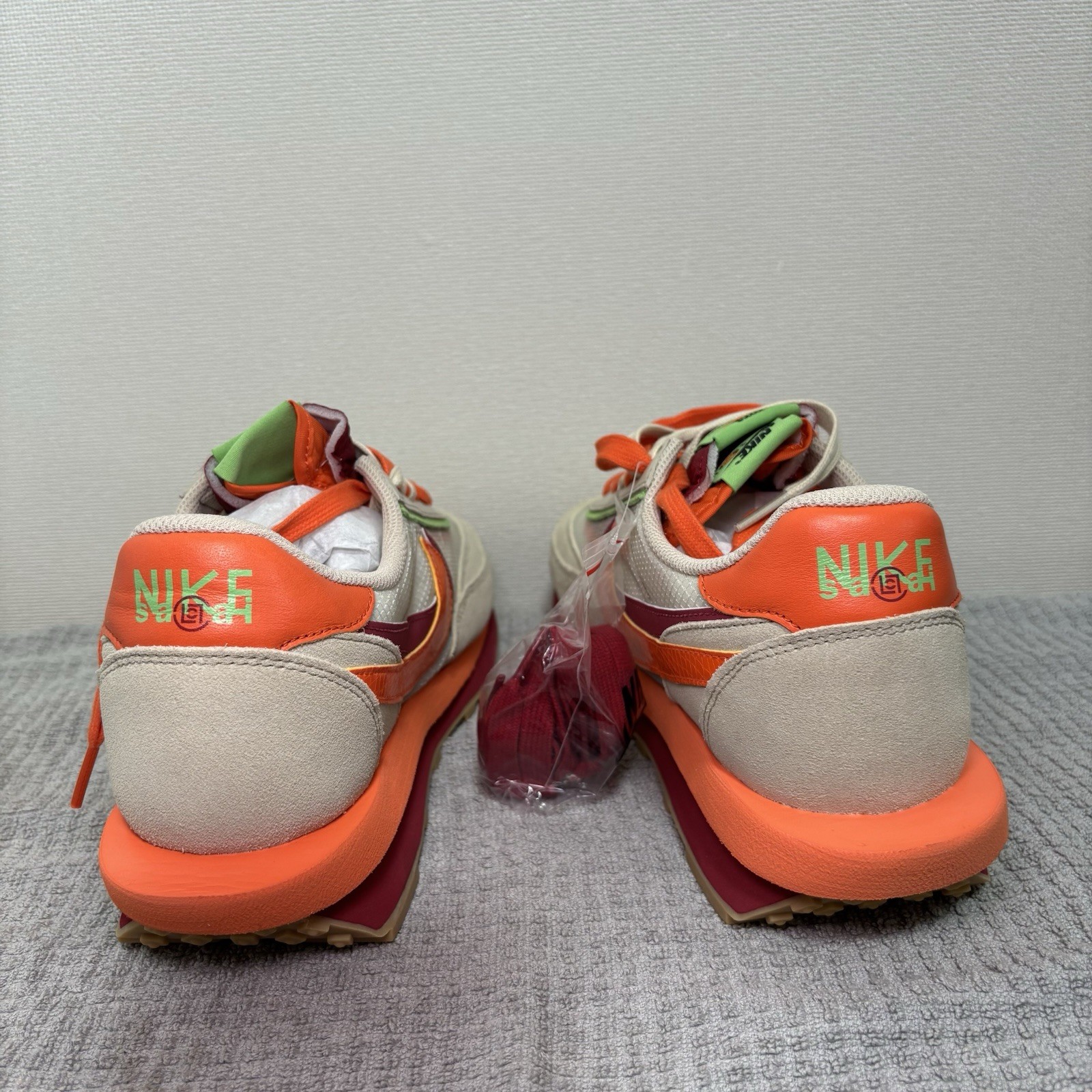 SACAI X NIKE Taglia 12 Nike sacai x Clot x LDWaffle Net arancione Blaze