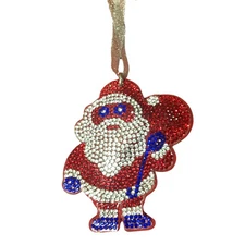 Popfizzy Bling Christmas Santa Ornaments 2023, Christmas Decor for Tree,...