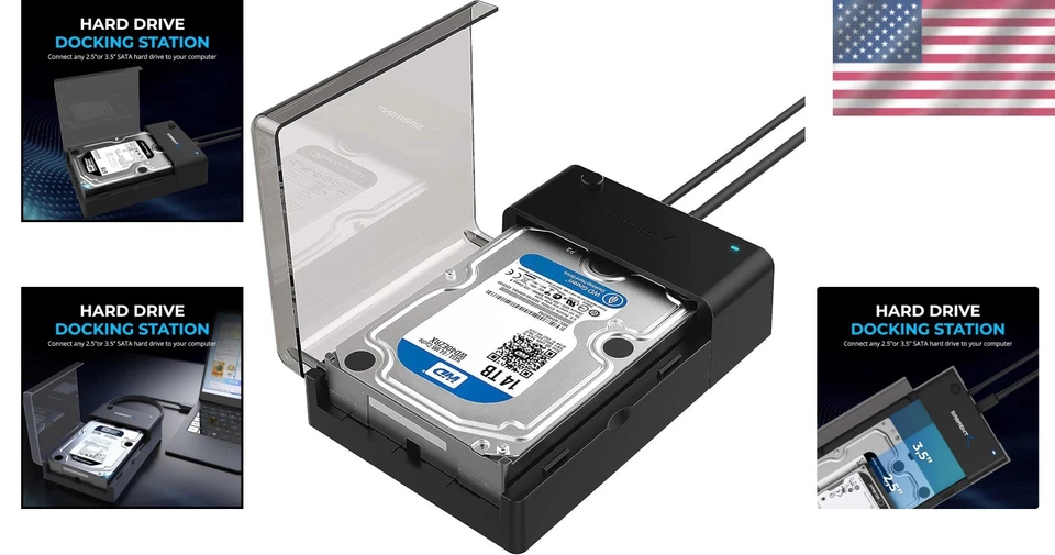 High-Performance USB 3.0 SATA Docking Station for Efficient Data Transfer - 20Tb - Image 2 of 4