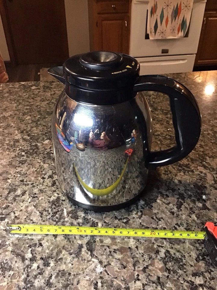 APLICA CAFETERA REPUESTO Jarra Térmica Cromo 10-12 Tazas Preparar y Verter Tapa Foto 4 de 4