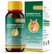 Cat Kitten Dewormer for All Wormers, Pyrantel Pamoate, Roundworms Hookwor...