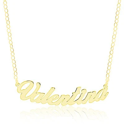 VALENTINO Collana Donna Gioiello Gioiapura Oro 750 Oro Nome Valentina offerta classico cod
