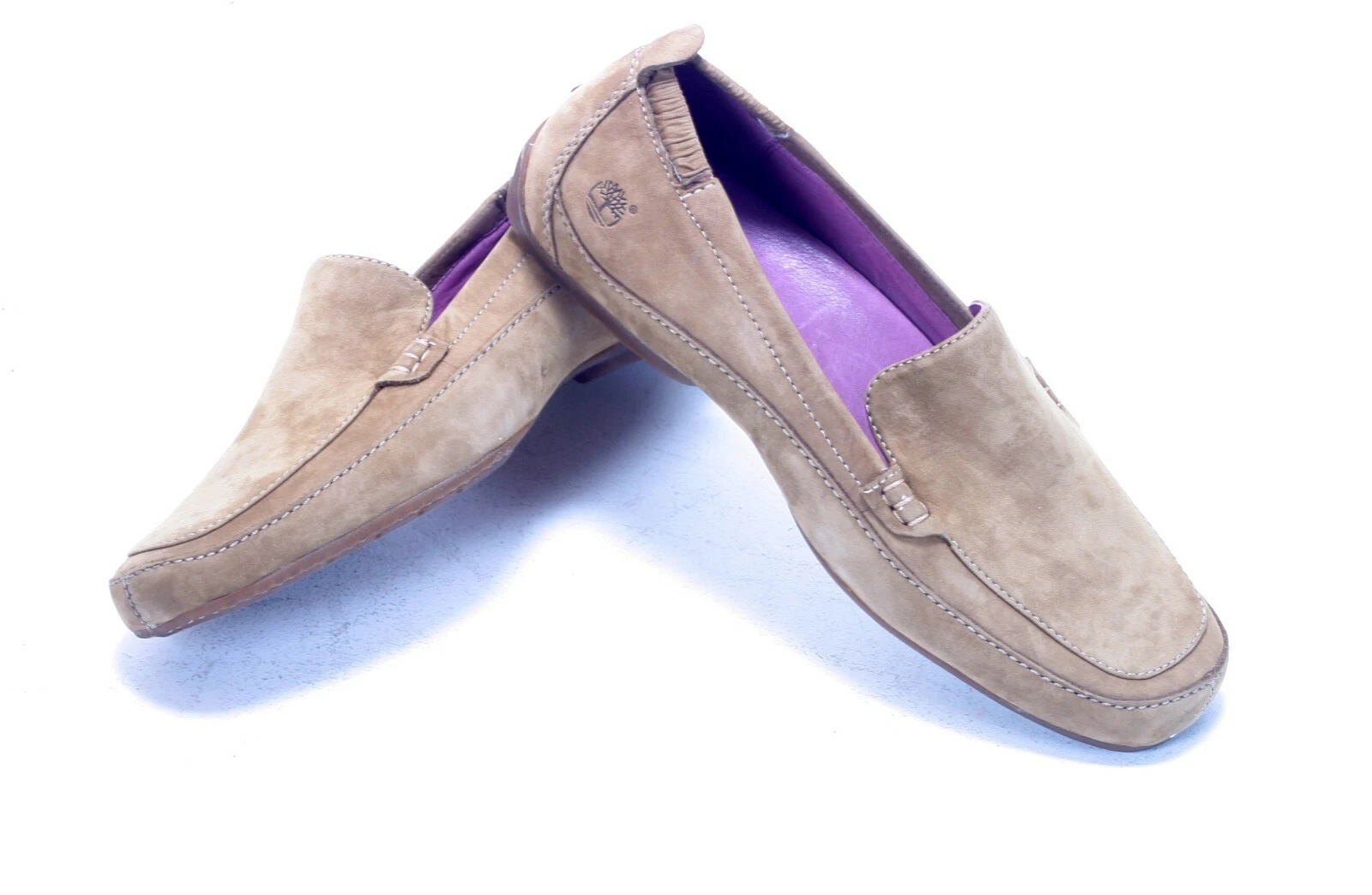 TIMBERLAND MOCASSINI DONNA HELAINE MARRONE SCAMOSCIATO UK8 EU41 5 NUOVI CON SCATOLA 36334