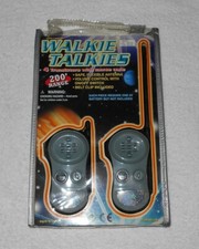 Toytech - Walkie Talkies w/ Original Case- Set Of 2 - Gray - 200 Ft Range - 2001