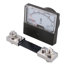 DC 100A Analog Ammeter Panel Meter with 75mV Shunt Current Gauge DH-670