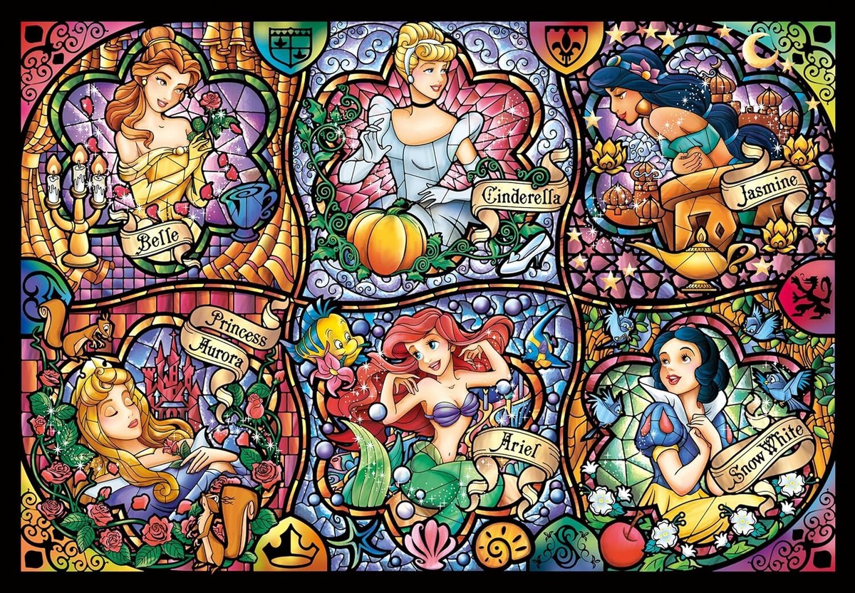 Tenyo Jigsaw Puzzle Stained Art Brilliant Princess 500p for