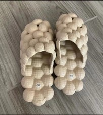 Massage bubble slides slippers for women men mukintch funny lychee non-slip spa