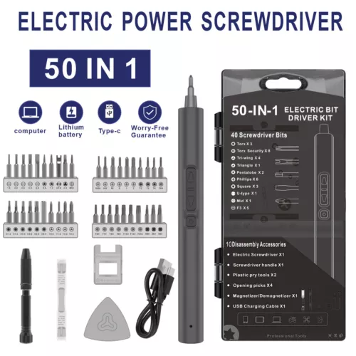 Electric Power Screwdriver Portable Rechargeable Lithium Precision Screw Driver - Picture 3 of 15