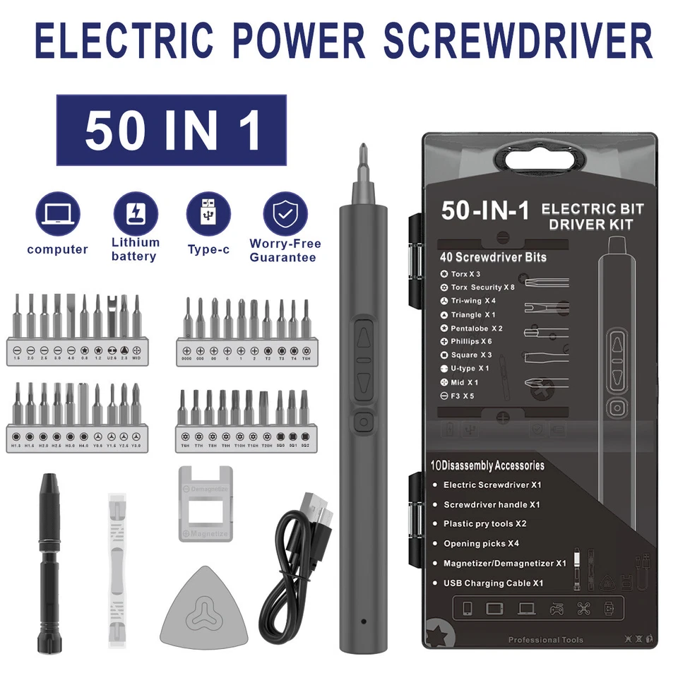 Electric Power Screwdriver Portable Rechargeable Lithium Precision Screw Driver - Image 3 of 4