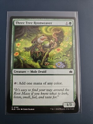 MTG Three Tree Rootweaver 0198 - NM Near Mint + - BLB - 2024