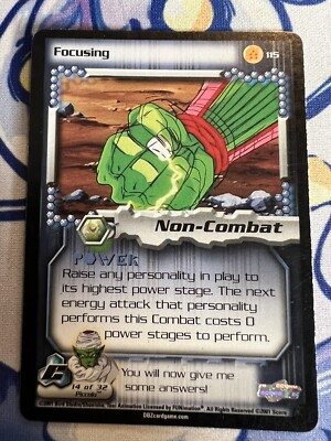 Focusing 115 Unlimited Rare Card Cell Saga Dragon Ball Z DBZ CCG Reg. Finish Mp