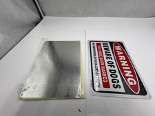  3 Packs of 4 JW Signs Beware of Dog Reflective Aluminum Mountable 10" x 7"