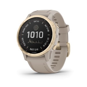 Garmin fenix 6s Pro Solar Light Gold GPS Watch with Light Sand Band 010-02409-10 - Click1Get2 Half Price
