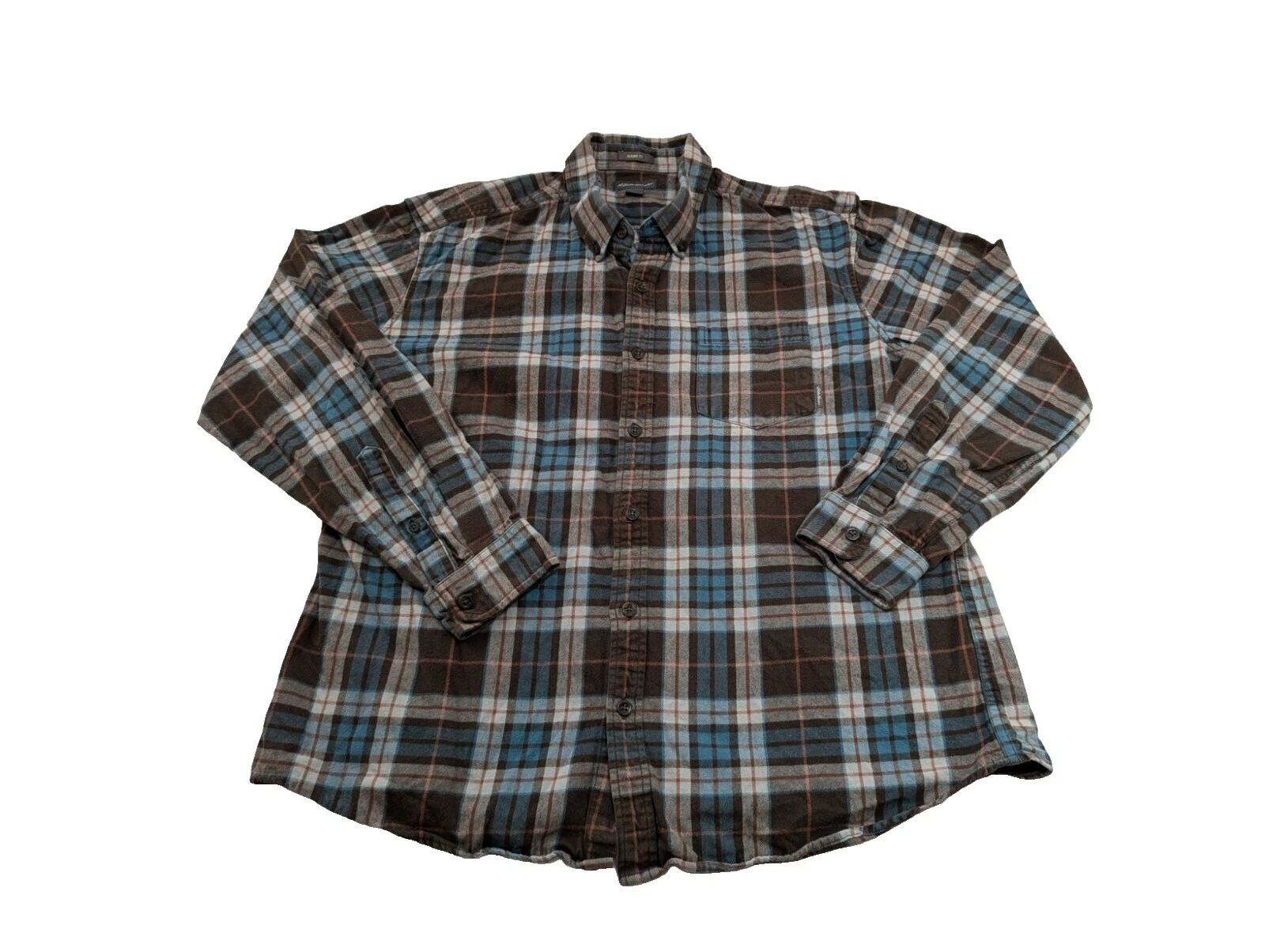 Frente Botón Eddie Bauer Vintage Casual Shirts for Men