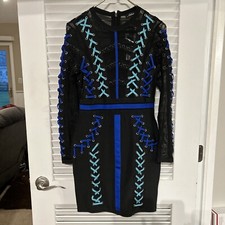 Athina Club Party Dress See Through Bodice With Laces NWT $179.        Bin H