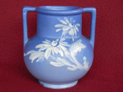 WELLER POTTERY 6" HUDSON VASE SIGNED PILLSBURY - MINT! -  BUY IT NOW!!