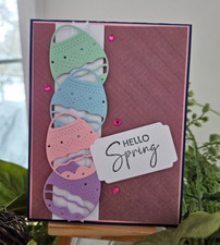 STAMPIN UP CARD KIT -EGGS HELLO SPRING CARD KIT MAKES 4 26.123