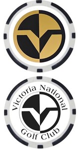 VICTORIA NATIONAL GOLF CLUB - POKER CHIP - BALL MARKER