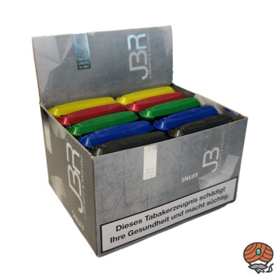 JBR Snuff Mischkarton, 5 Sorten, 2 Packungen pro Sorte, 10x 10g