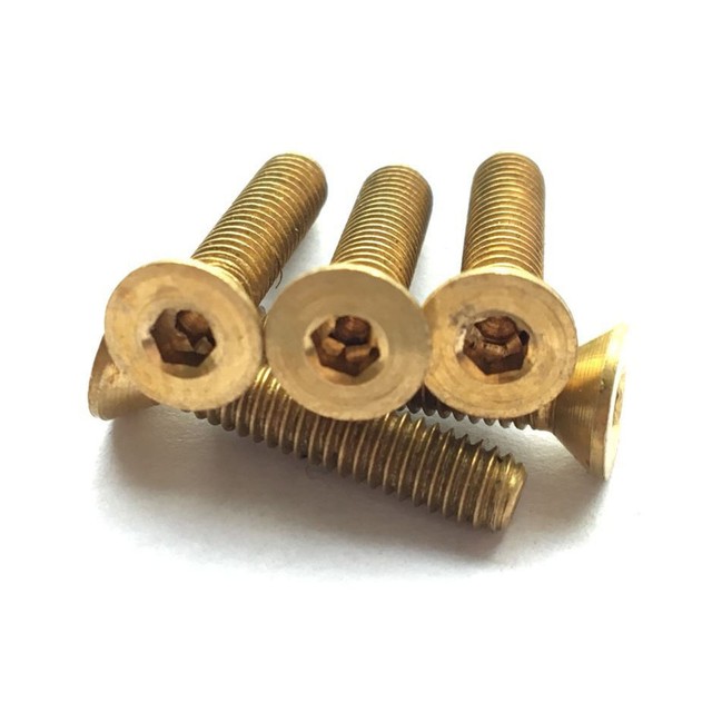 M10 M12 30mm H62 brass screws allen bolts hex slot countersunk screw
