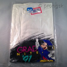 NEW Vintage Disneyland Grad Nite 91 1991 T-Shirt Adult XL Mickey Mouse Disney