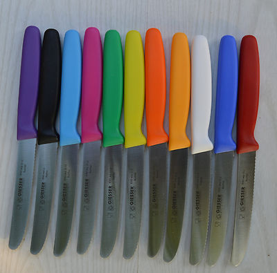 Giesser Frühstücksmesser Tomaten,- Brötchenmesser Universalmesser Wellenschliff