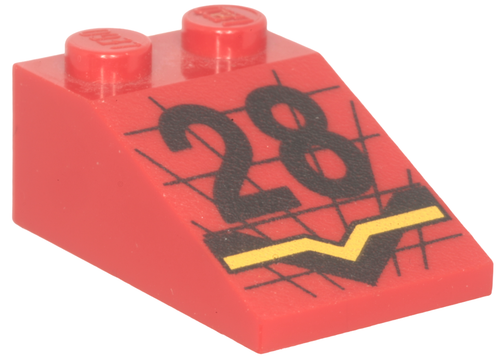 Lego Part 3298 Slope Brick 33° 3 x 2 printed. Select Printed Pattern & Colour. - Picture 32 of 37
