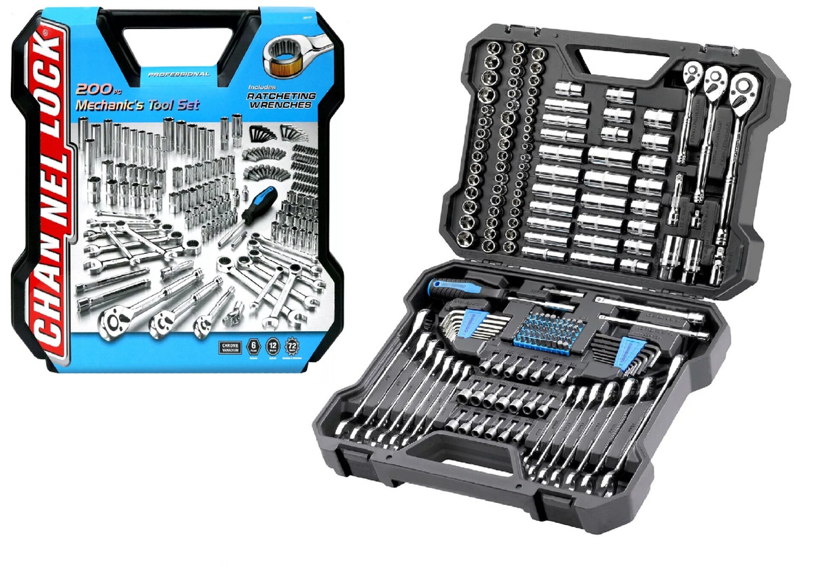 Channellock Mechanic's Set Carrying Case(200 pc.)standard & deep