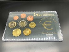 EURO KURSM&Uuml;NZENSATZ SPANIEN GUTER ZUSTAND SET IN PLASTIKSCHATULLE