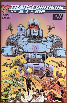 TRANSFORMERS VS. G.I. JOE #1, SUBSCRIPTION COVER, IDW PUBLISHING, JULY 2014, VF