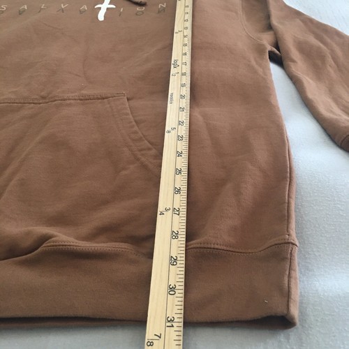 Felpa con cappuccio uomo Salvation Ephessians stampata 2:8 taglia 2XL ampia morbida oversize Y2K - Foto 15 di 15