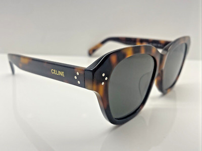 Authentic CELINE SUNGLASSES CL 50124 003 Brown Tortoise Women's 53mm Sunglasses