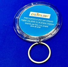 Custom Insert Your Own Picture Keychain - Round Key Ring Chain by Creatology