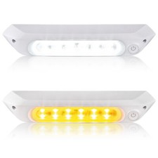 RV LED Awning Porch Light Exterior Interior 12V Caravan Boat Lamp Bar Waterproof