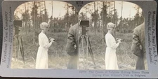 QUEEN ELIZABETH OF BELGIUM MAKING STEREOVIEW DURING WILSONS VISIT KEYSTONE W274