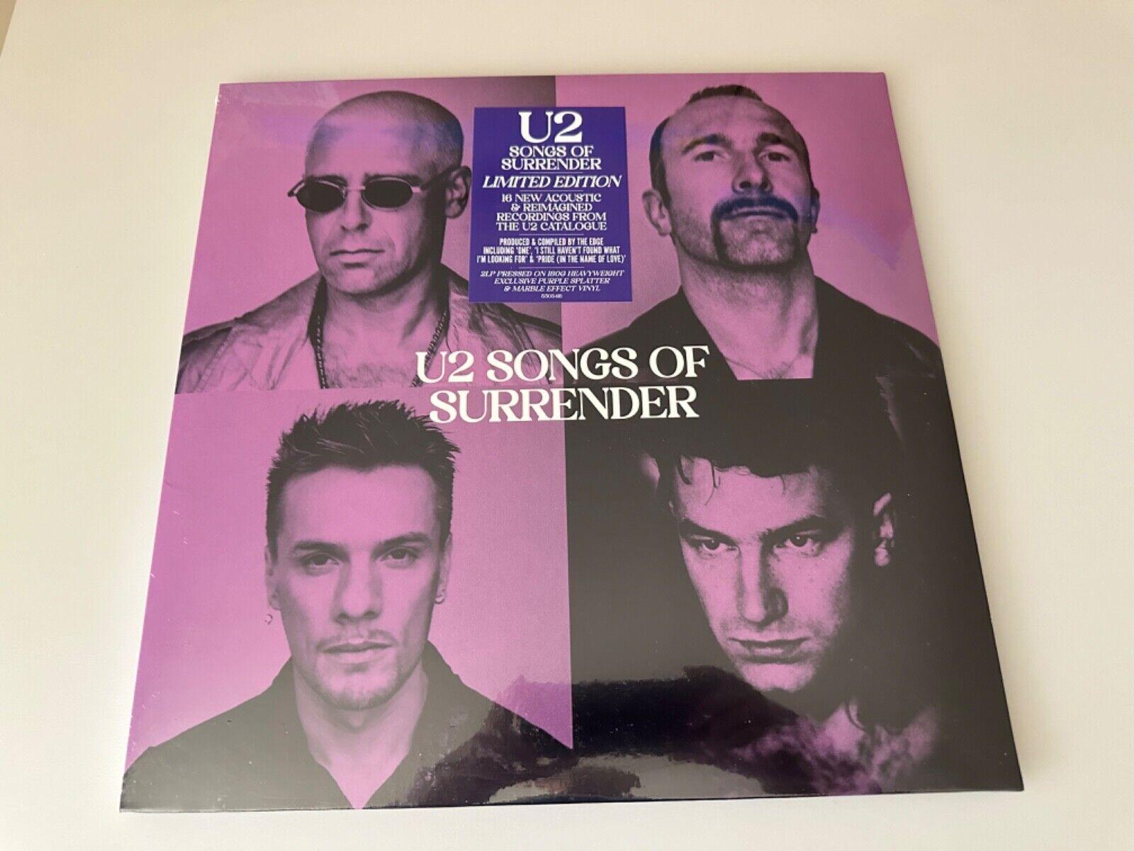 U2 Songs Of Surrender Purple Limited Edition Interscope Records 2LP Vinyl