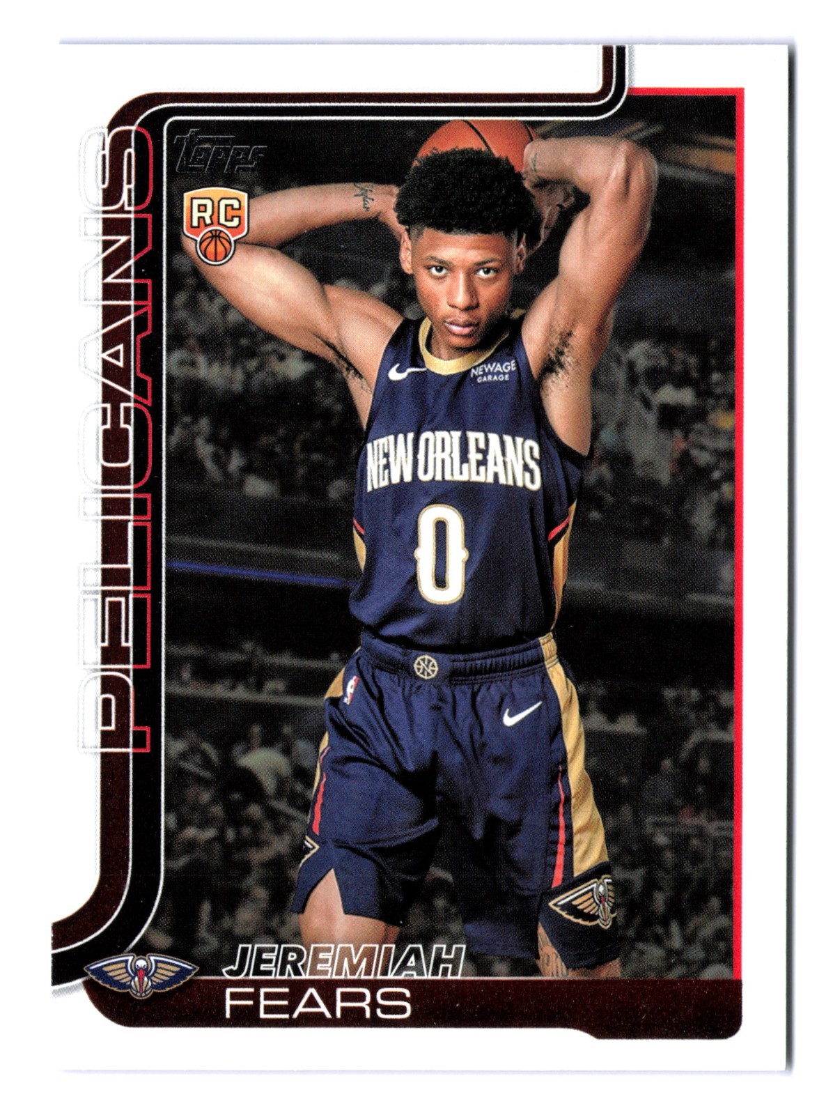 2025-26 Topps Flagship Basketball JEREMIAH FEARS #207 1st Rookie RC
