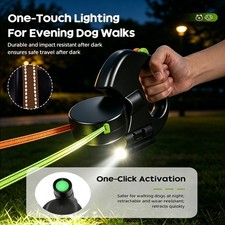 Retractable Reflective Dual Pet Leash Lead 360Swivel Double Dog Walking Leash 1