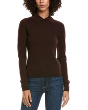 Incashmere Collared Cashmere Sweater Women's Brown Xl