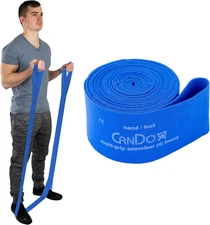 Multi-Grip 6 Foot Exercise Resistance Band with Hand/Foot Loops for Total Body W