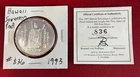 Hawaii Sovereign Proof 1993 # 836-.999 -1 Oz Silver Round