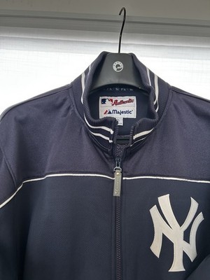 New York Yankees Majestic Authentic Full Zip Jacket Navy Blue
