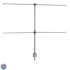 EZ-Aim Double Target Metal Stand by Allen, 8 Clips Included, Holds 2 Paper Ta...