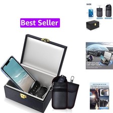 Faraday Box with Faraday Bags for Car Keys, Car Key Signal Blocking Box, Keyl...