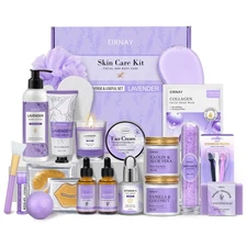 Gifts for Women, Spa Gifts Basket for Women, 21pcs Lavender Bath and Body Gif...